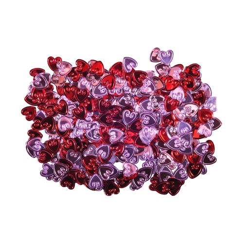 Crafts - Shiny Hearts Confetti In Two Colours - (Junior)