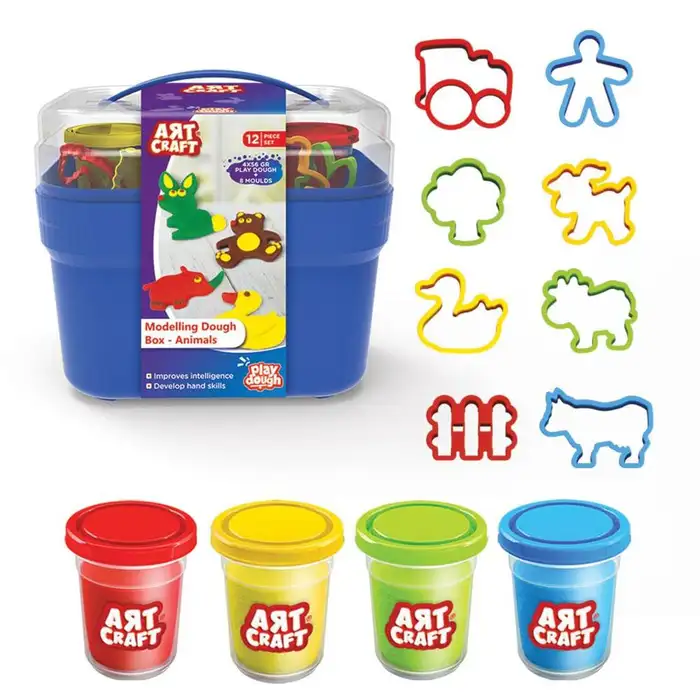 Play Dough - Modelling Dough Box: Animals - (Art Craft)