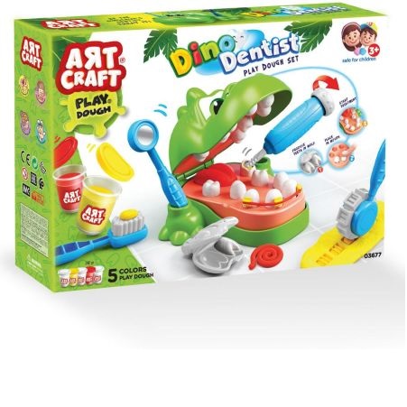 Play Dough - Dinosaur Dentist Play Dough Set - (Art Craft)
