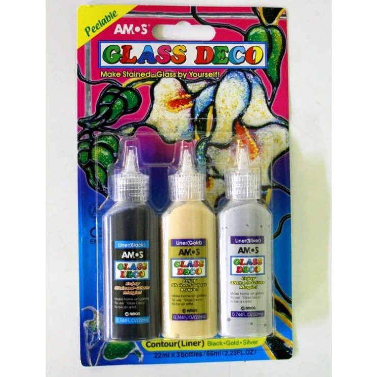 Paint - Glass Deco Pack of 3 - (Amos)