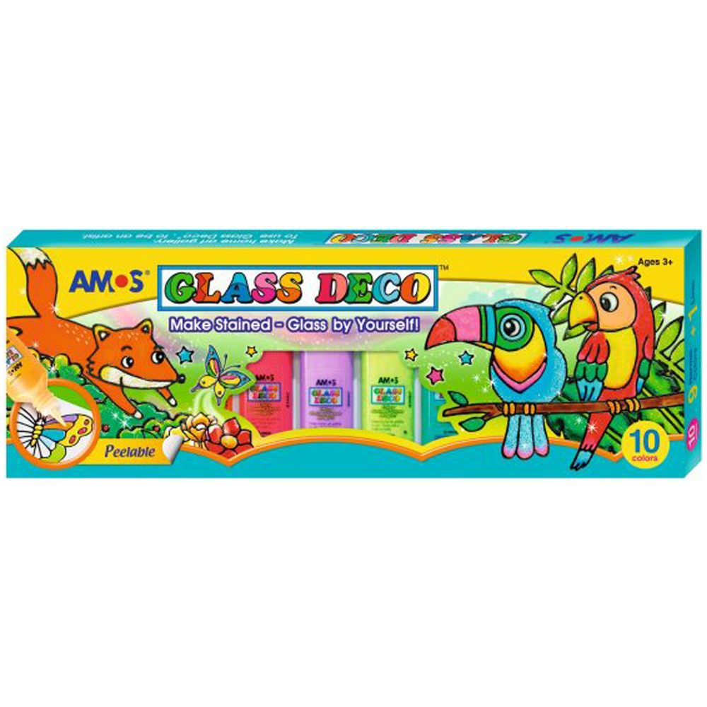 Paint - Glass Deco Pack of 10 - (Amos)