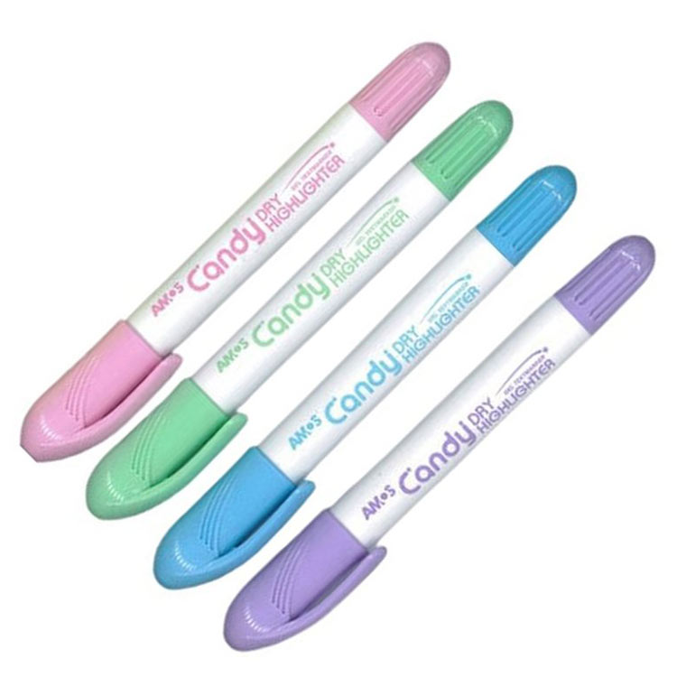 Highlighters - Set of 4 Pastel Dry Highlighters - (Amos)