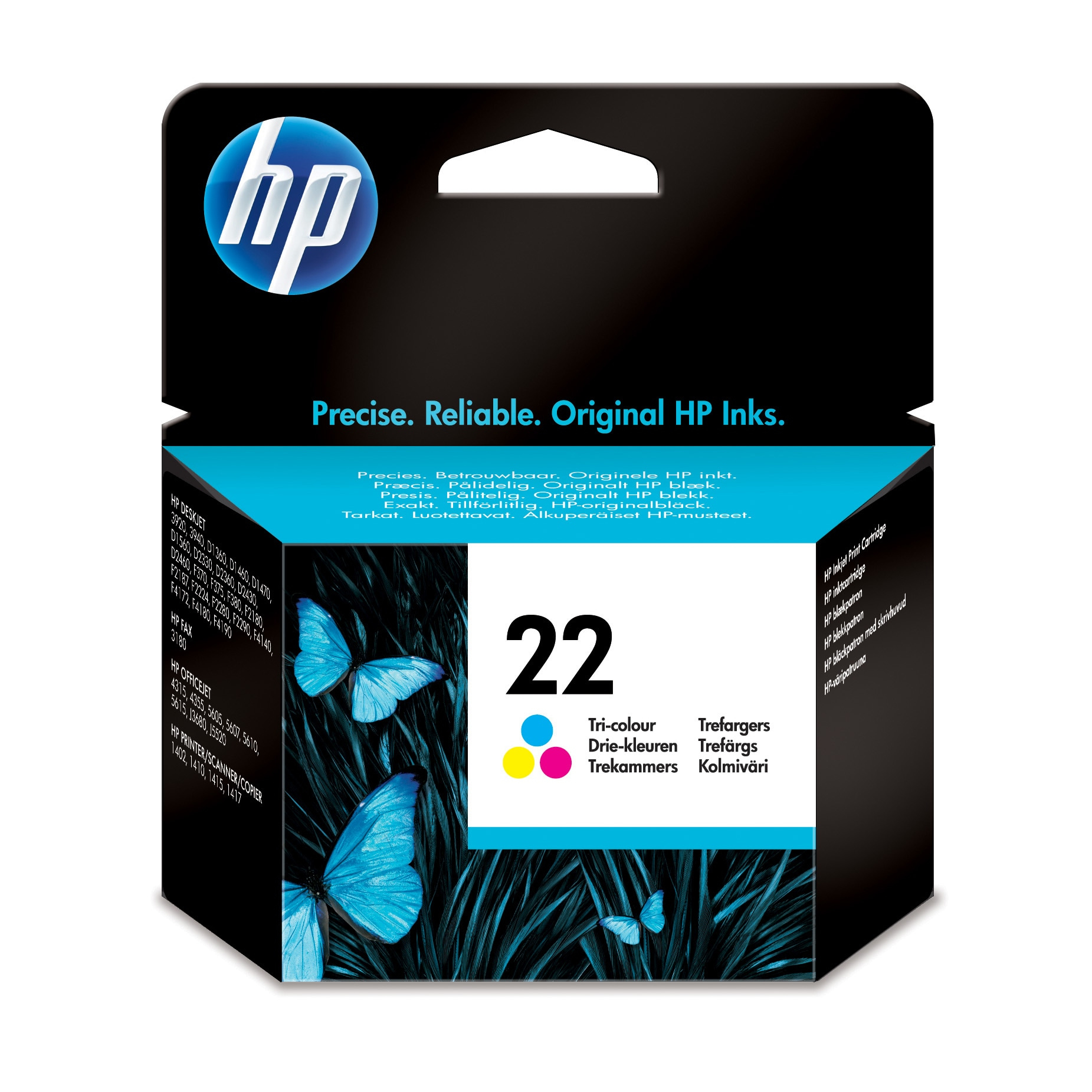 HP Printer Ink - Black and Color - HP 22 Clr