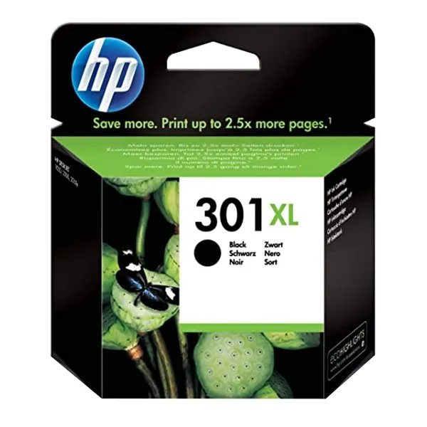 HP Printer Ink - Black and Color - HP 301 XL Blk