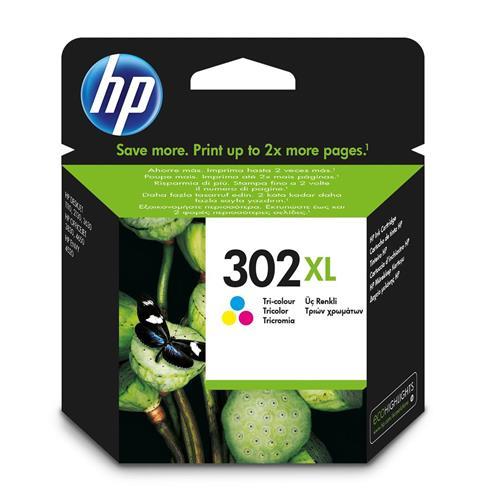 HP Printer Ink - Black and Color - HP 302 XL Clr