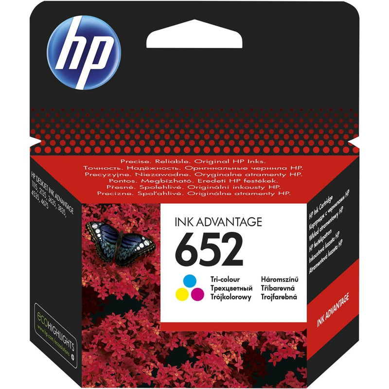 HP Printer Ink - Black and Color - HP 652 Clr