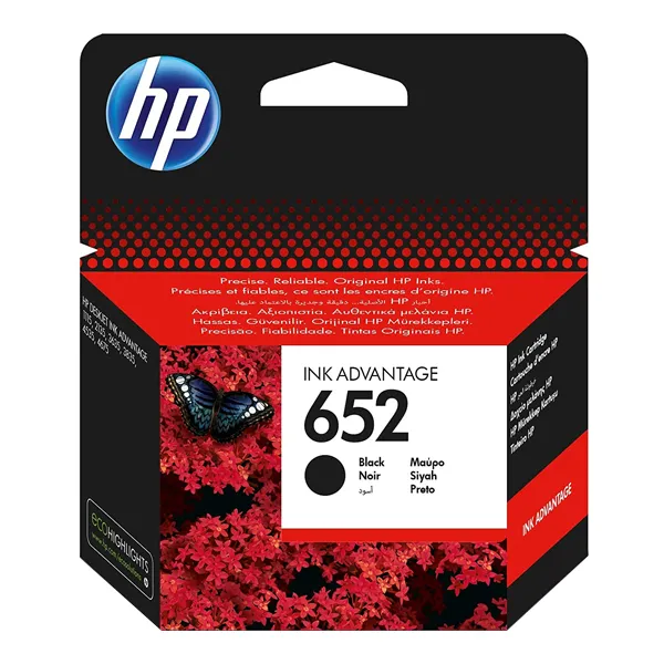 HP Printer Ink - Black and Color - HP 652 Blk