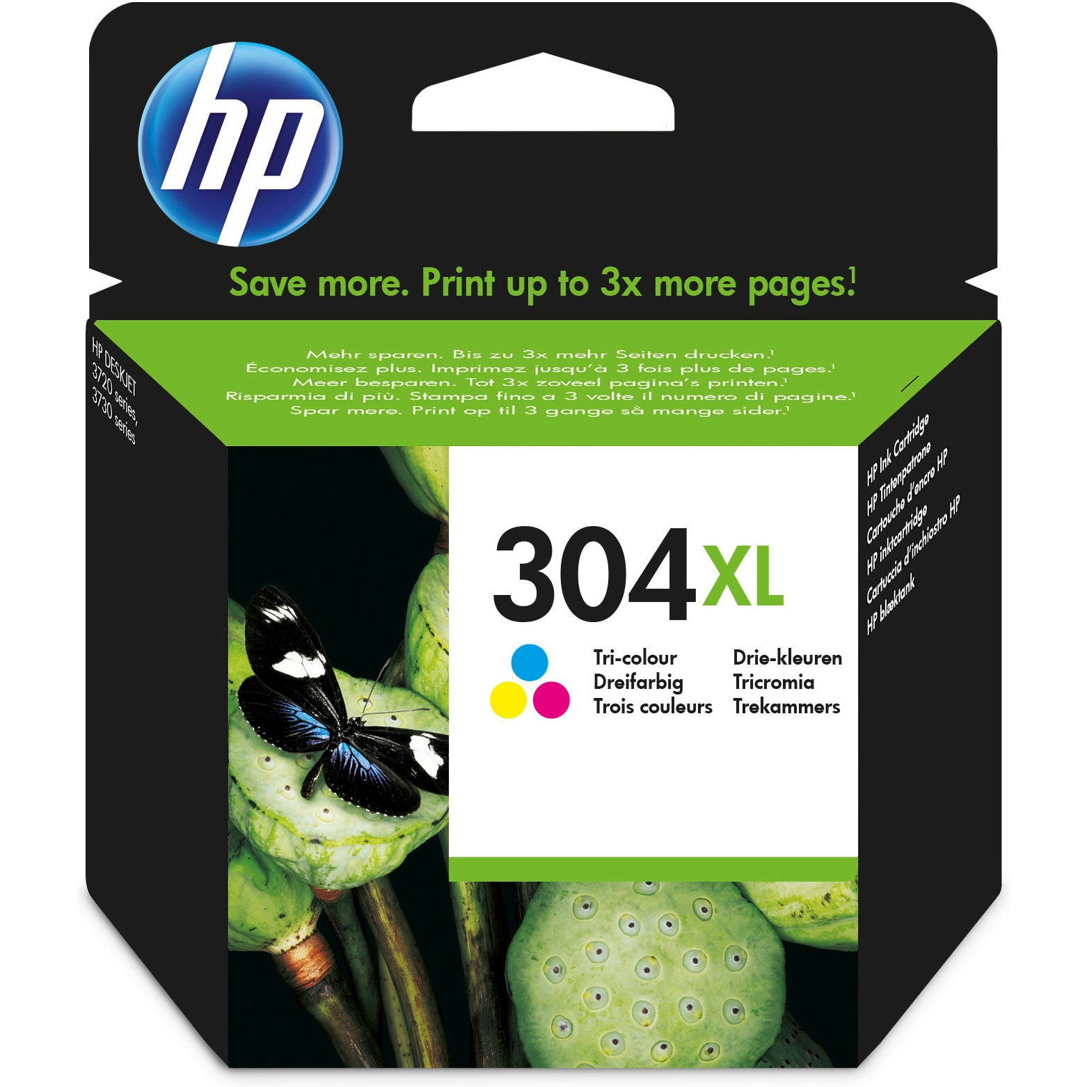 HP Printer Ink - Black and Color - HP 304 XL Clr