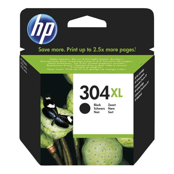 HP Printer Ink - Black and Color - HP 304 XL Blk