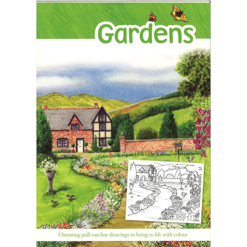 Adult Colouring Books - Nature - Gardens