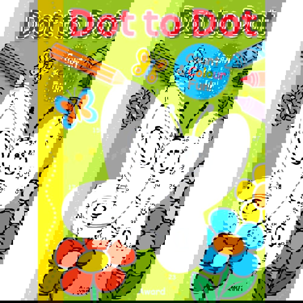 Activity Books - Kids Dot-to-Dot Activity Book - Butterfly
