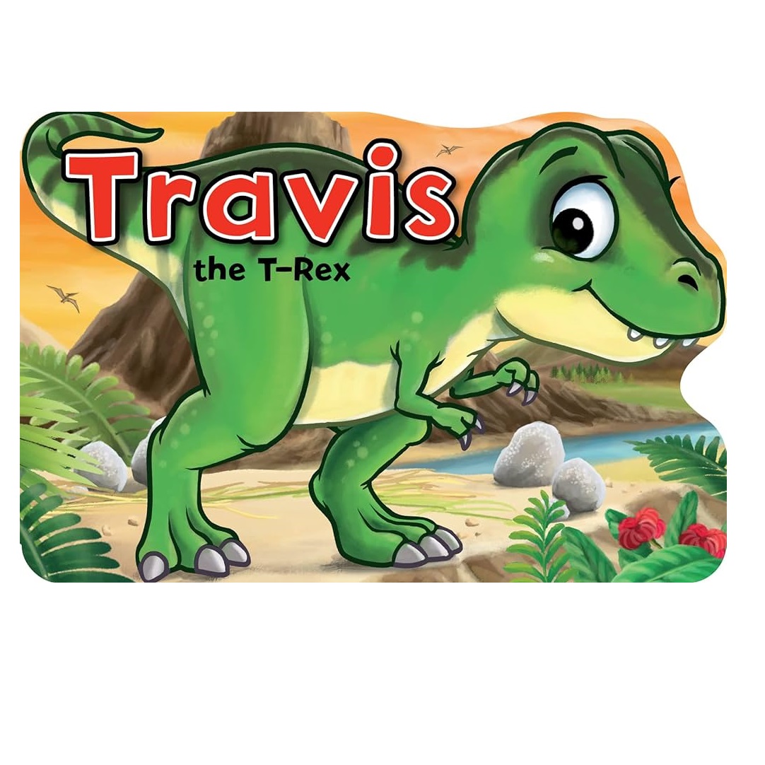 Books - Dinosaur Shaped Board Books - Travis The T-Rex