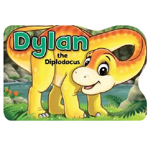 Books - Dinosaur Shaped Board Books - Dylan The Diplodocus