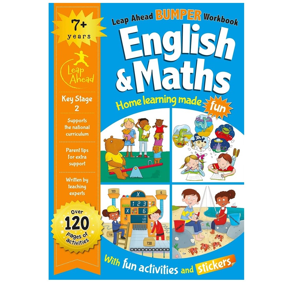 Books - Leap Ahead Workbook English & Maths - 7+
