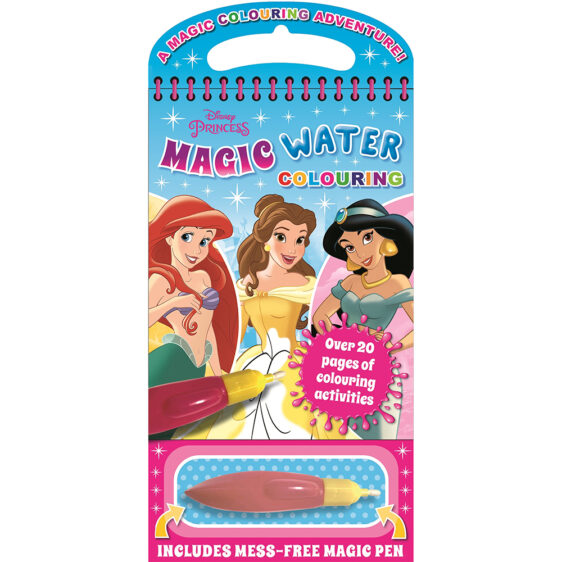 Activity Books - Disney Activity Books - Magic Water Colouring - (Igloo Books) - Disney Princess: Magic Water Colouring