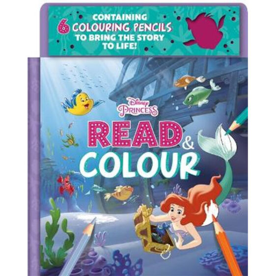 Colouring Books - Read and Colour Storybook - (Igloo Books) - Disney Princess