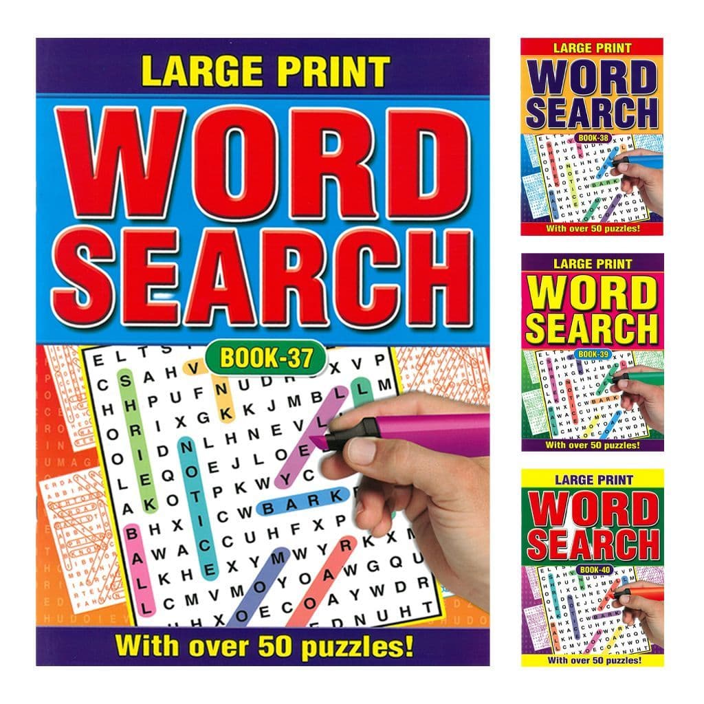 Activity Books - Word Search Large Print A4