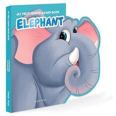 Books - My First Shaped Board Book Animals - Elephant