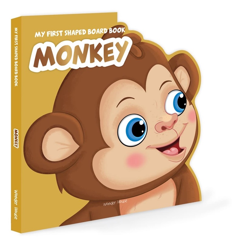 Books - My First Shaped Board Book Animals - Monkey