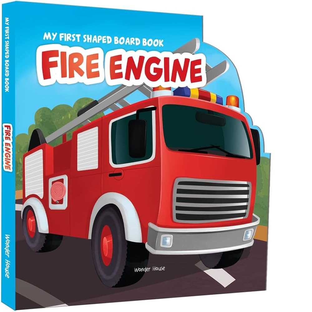 Books - My First Shaped Board Book Vehicles - Fire Engine