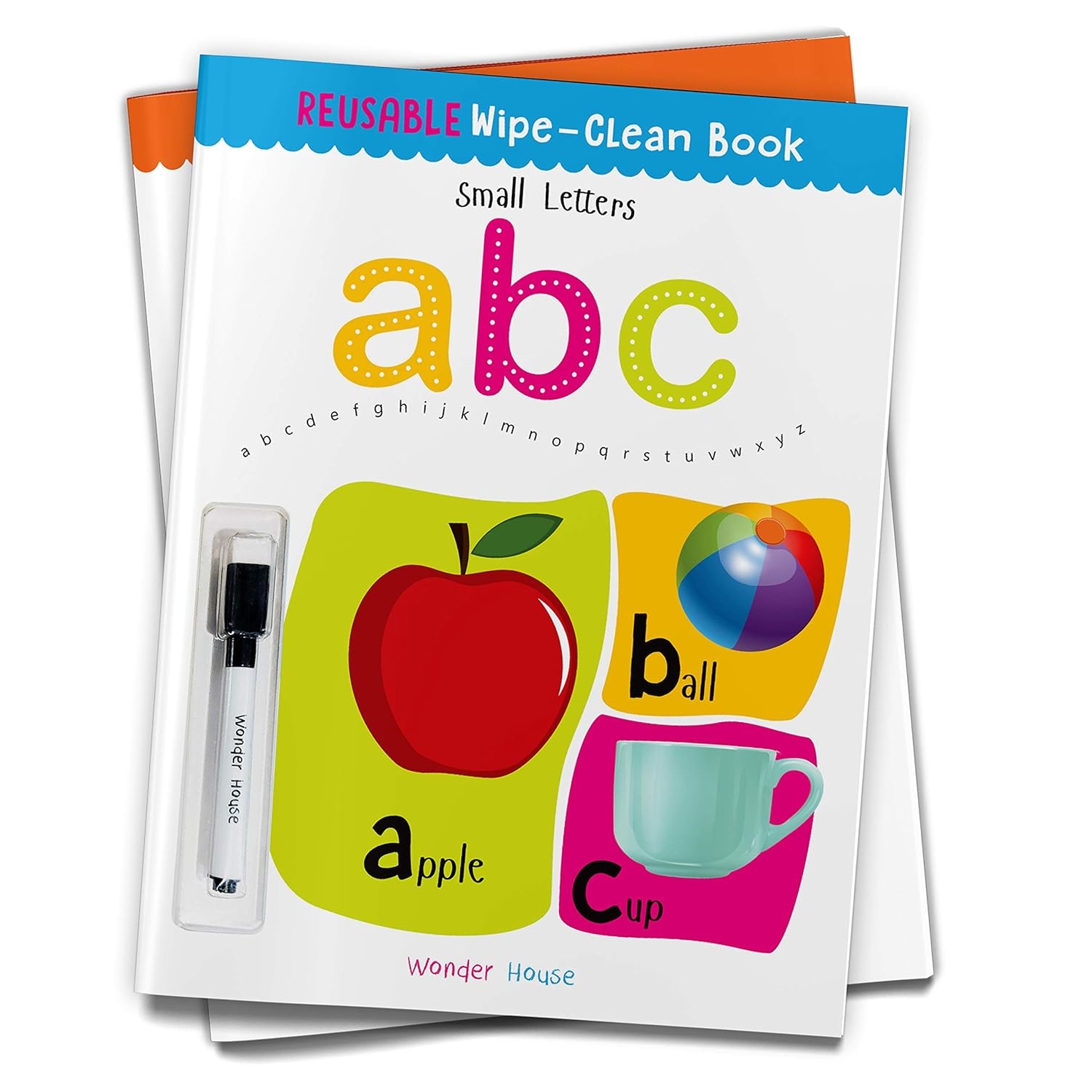 Books - Reusable Wipe-Clean Books - (Wonder House) - Small Letters ABC
