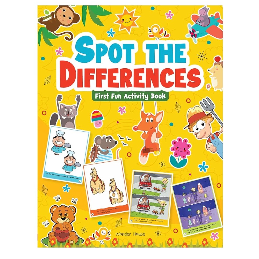 Activity Books - First Fun Activity Book - (Wonder House) - Spot the Differences