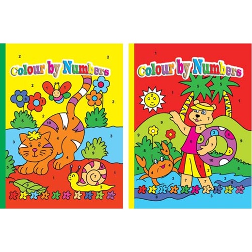 Colouring Books - Colour By Numbers - (Richard)