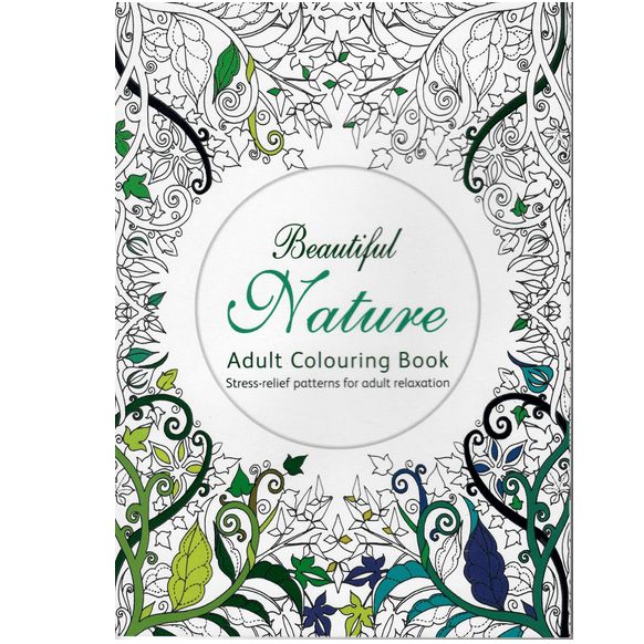 Adult Colouring Books - Mandala Adult Colouring Book - (Richard) - Beautiful Nature