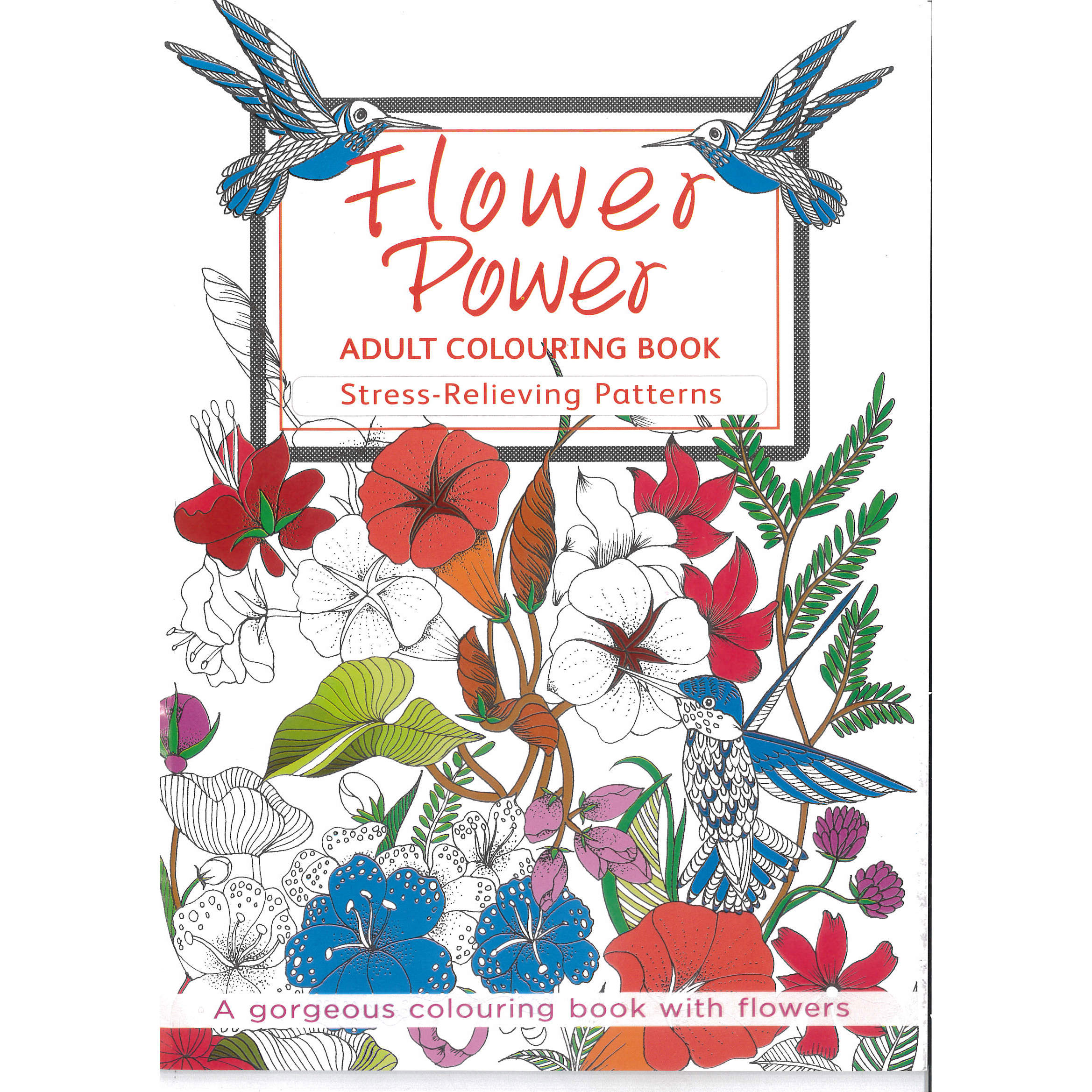 Adult Colouring Books - Mandala Adult Colouring Book - (Richard) - Flower Power