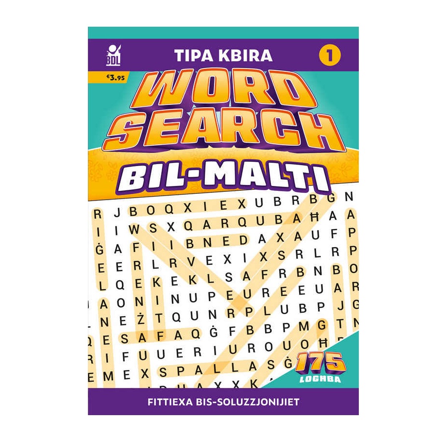 Activity Books - Wordsearch Bil-Malti Tipa Kbira 1