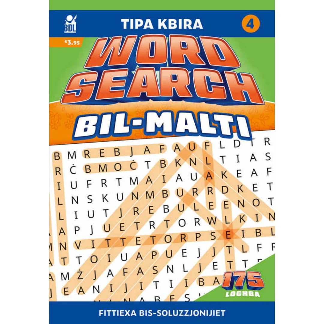 Activity Books - Wordsearch Bil-Malti Tipa Kbira 4