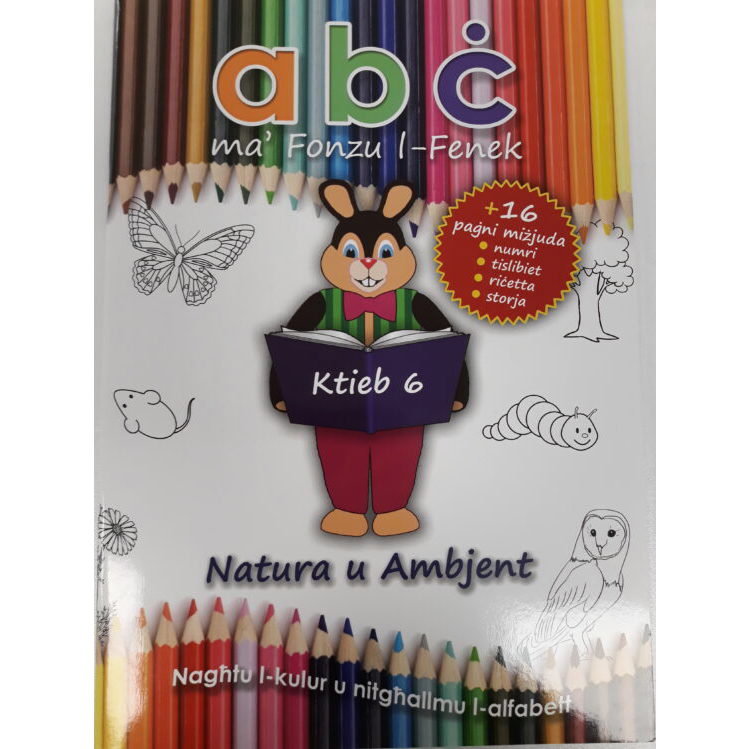 Colouring Books - A B C ma' Fonzu l-Fenek - 6 - Natura u Ambjent