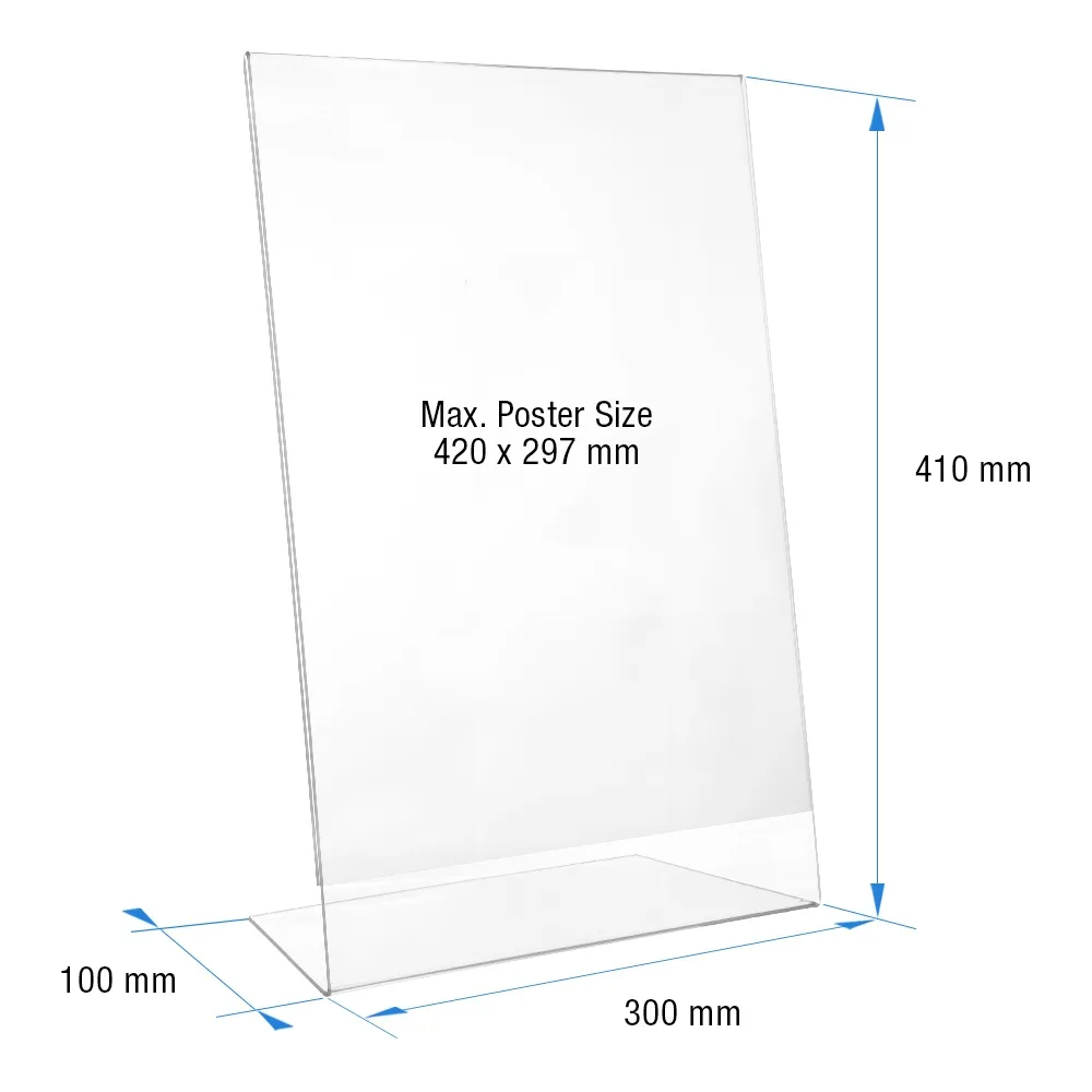 Transparent Sign Holders - A3