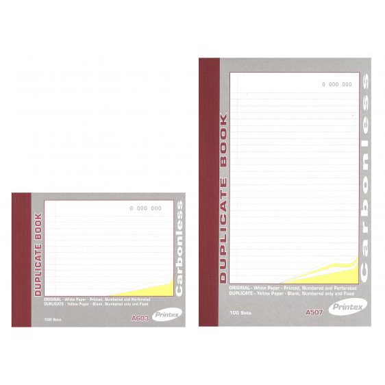 Duplicate Book - (Printex) - A6