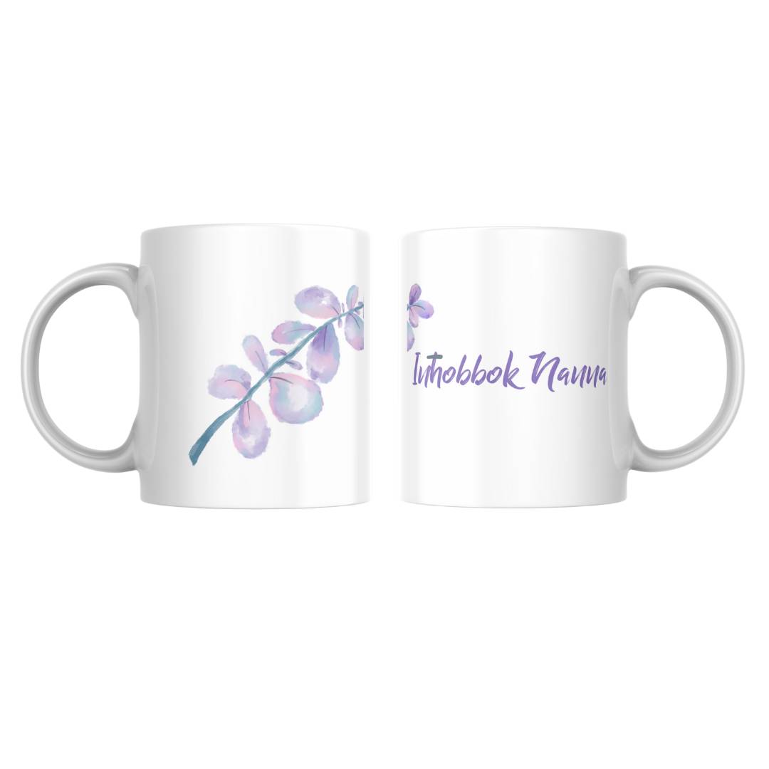 A mug for Grandma - Inħobbok Nanna Purple Leaf Mug