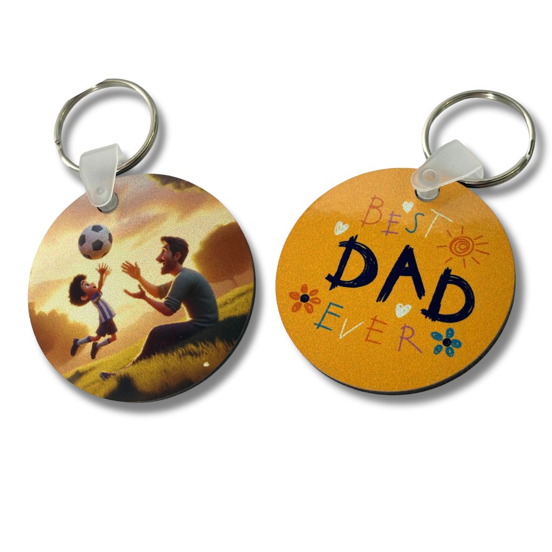 Father's Day - Best Dad Ever (Boy) Keyring