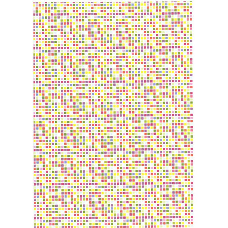 Cardboard Paper - A4 Patterned Card Stock - Small Squares