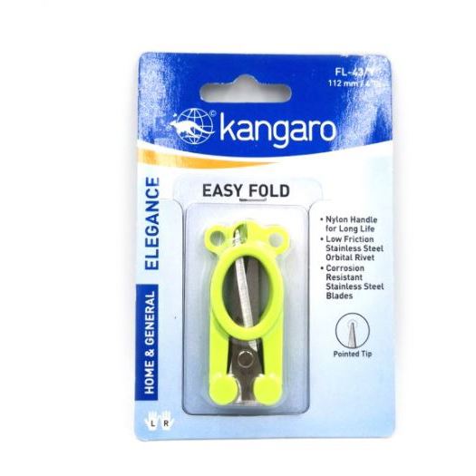 Scissors - Folding Mini Scissors - (Kangaro) - Light Green