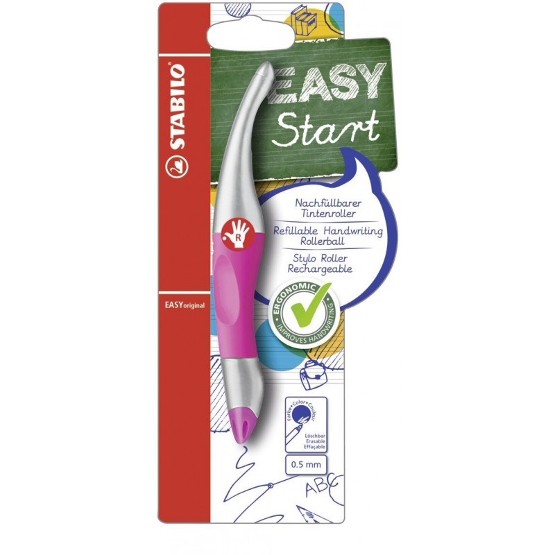 Pens - Ergonomic Refillable Handwriting Rollerball for Right-Handers - (Stabilo)