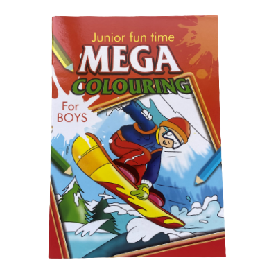 Colouring Books - Junior Fun Time Mega Colouring Book For Boys & Girls - (Richard) - For Boys