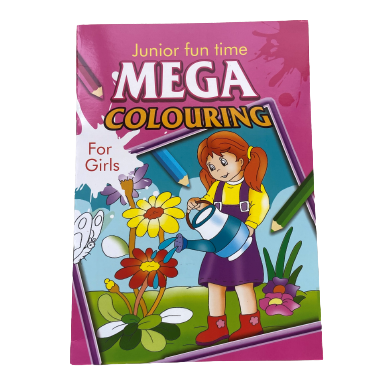 Colouring Books - Junior Fun Time Mega Colouring Book For Boys & Girls - (Richard) - For Girls