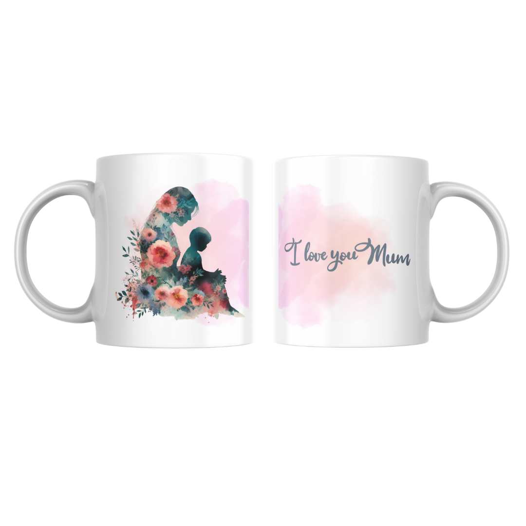 A Mug For Mum - I Love You - All White