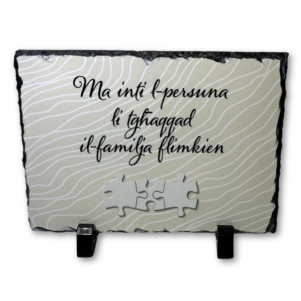 Lava Slate Frame for Mum in Maltese