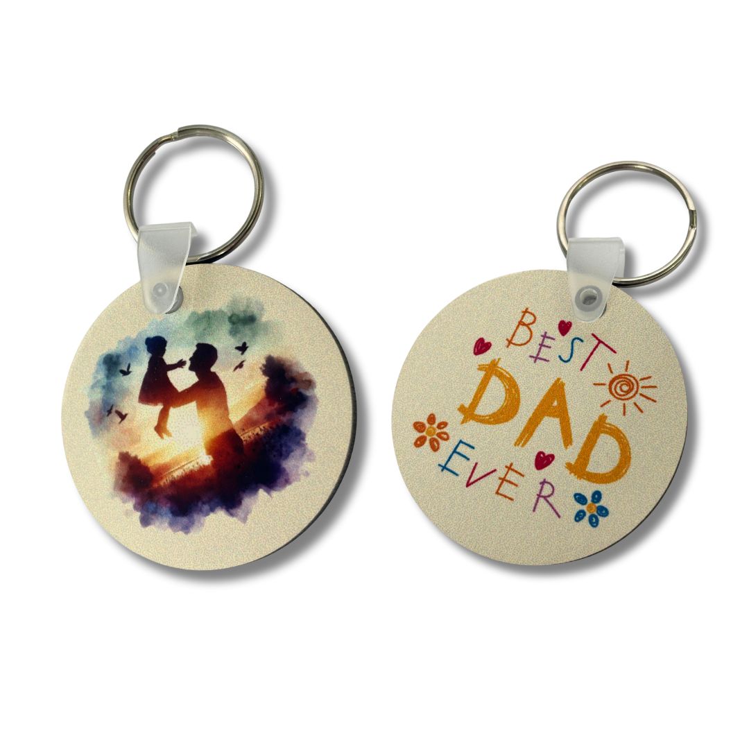 Father's Day - Best Dad Ever (Girl) Keyring