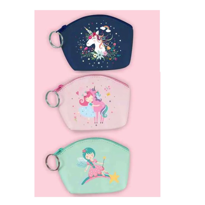 Purse - Unicorn Dreams Coin Purse - (Mood) - Dark Purple