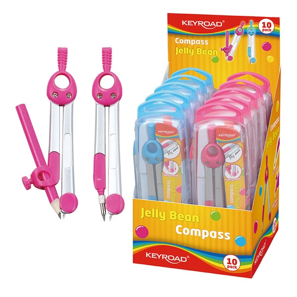 Geometry - Jelly Bean Pocket Compass - (Keyroad) - Blue