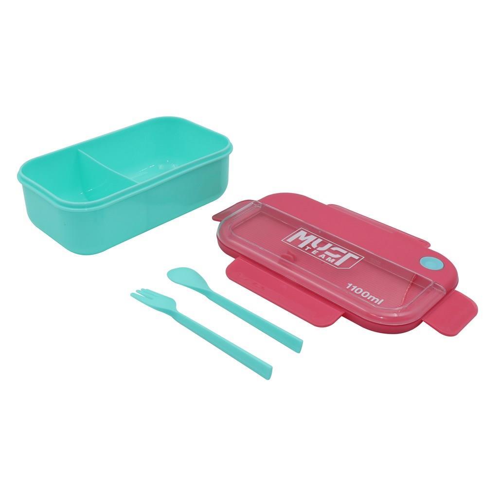 Boxes - Lunch Box with 2 Compartments and Cutlery - (Must)