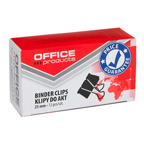 BULK DISCOUNT: 1 Box with 12 Small Boxes of Binder Clips 25mm