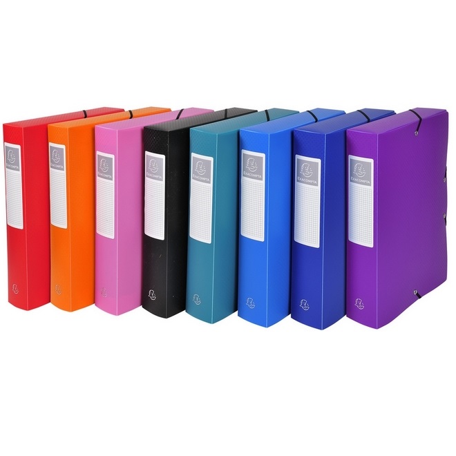 BULK DISCOUNT: Box with 8 Soft Box Files 60mm (Exacompta)