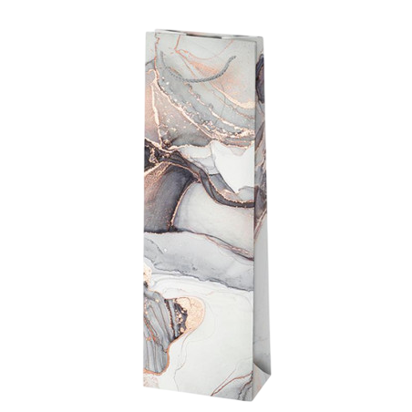 Gift Bags - Marble Wine Gift Bags - Grey and Pink